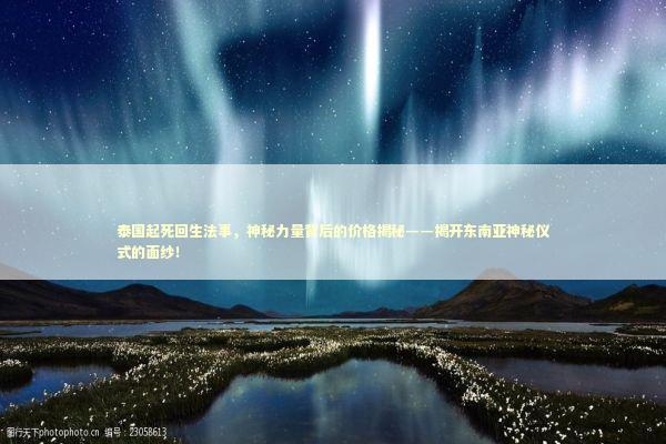 泰国起死回生法事，神秘力量背后的价格揭秘——揭开东南亚神秘仪式的面纱！ 泰国情降法事