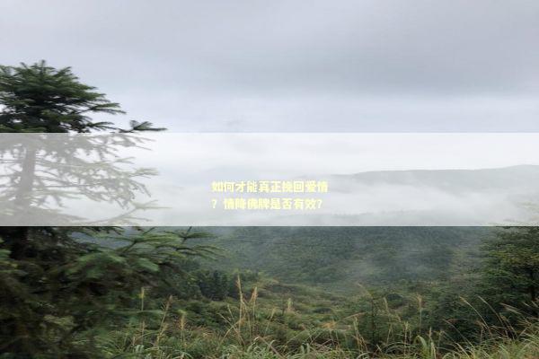 如何才能真正挽回爱情？情降佛牌是否有效？