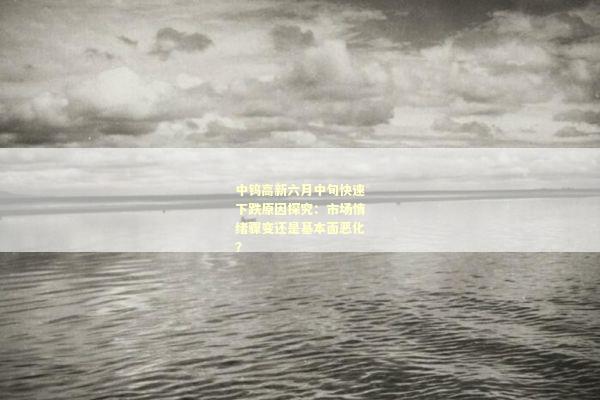 中钨高新六月中旬快速下跌原因探究：市场情绪骤变还是基本面恶化？